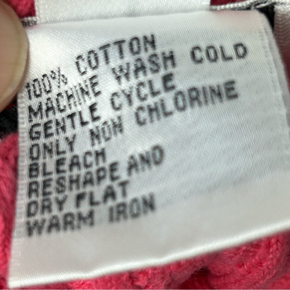 Talbots Barbiecore Pink Ribbed Sweater Small - Picture 6 of 10